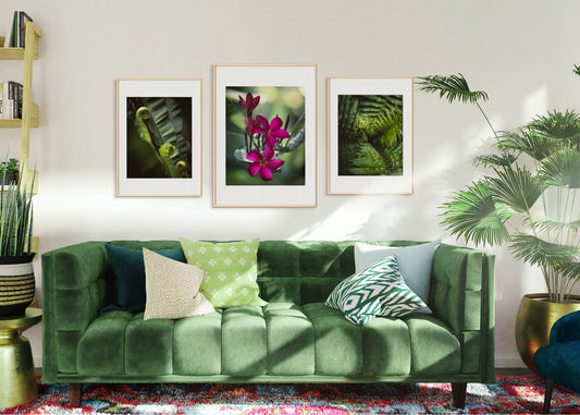 Digitale Natuurprints - Botanische Collectie - Set van 3