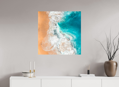High Quality Print - Ocean Crushing on the Beach