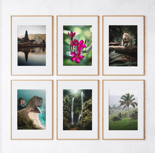 Digital Travel Prints - Bali Collection - set of 6
