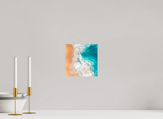High Quality Print - Ocean Crushing on the Beach